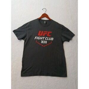 Vintage UFC Fight Club XIII Gray colored T Shirt Size L Next Level Tag Large